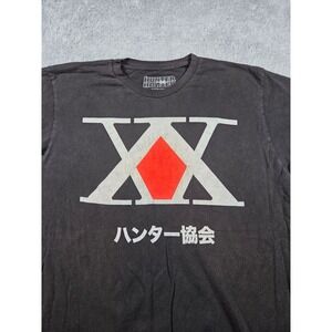 Hunter x Hunter Association Logo Graphic T-Shirt Mens Black Anime Tee